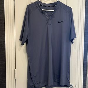 Nike XL Dri-Fit Golf Mock Neck Polo